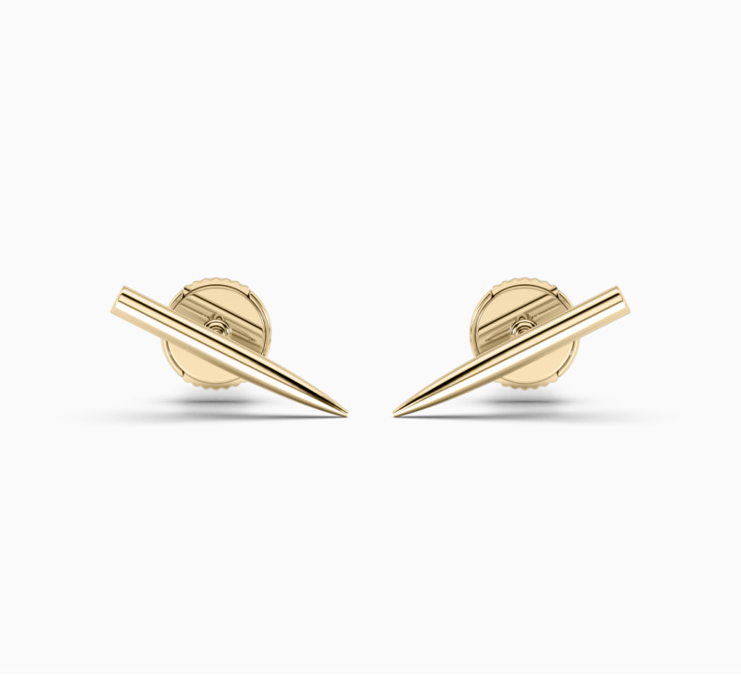 Yellow gold earrings need