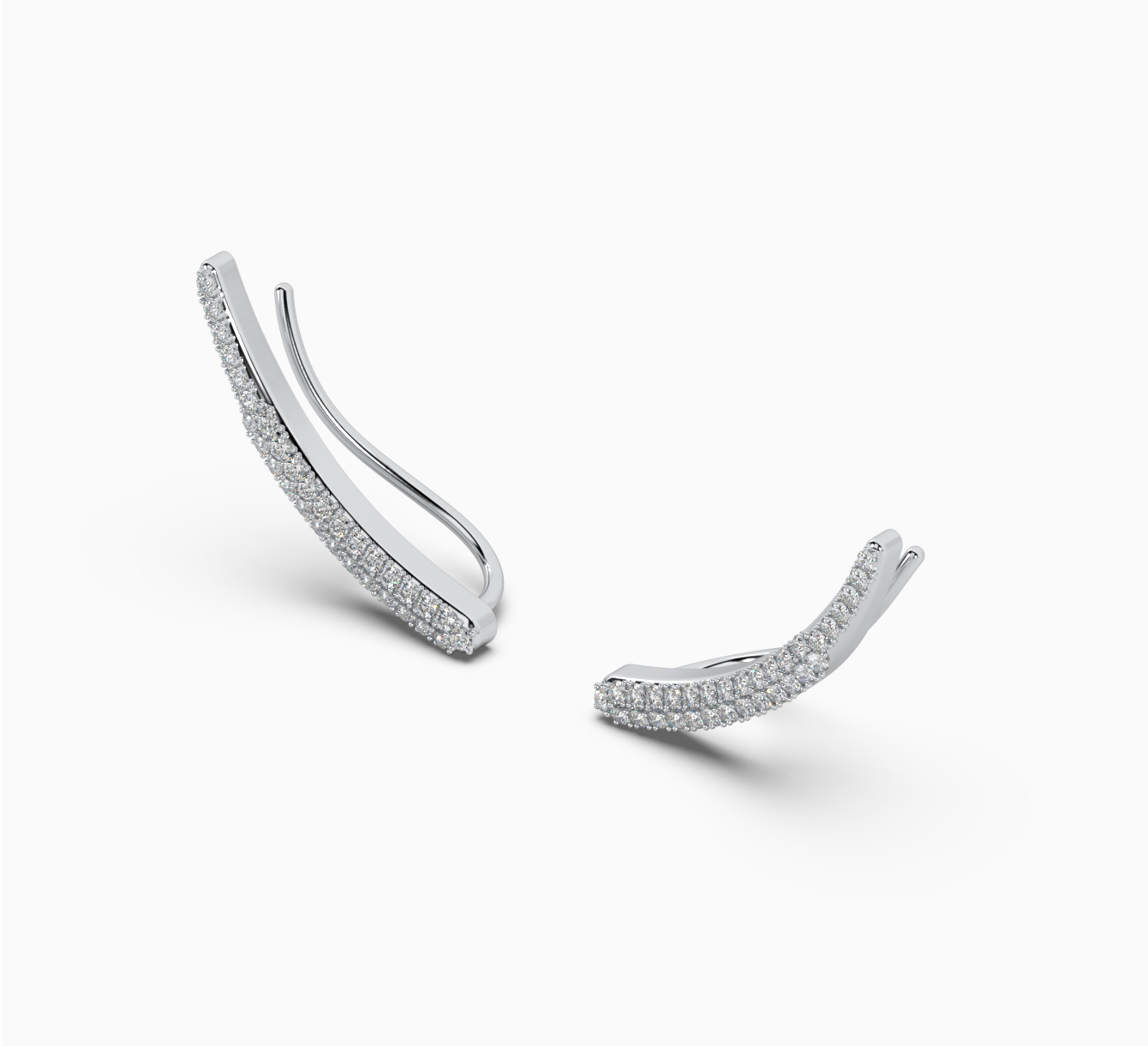 EARRINGS IN WHITE GOLD GLOW 2087 WITH DIAMONDS <span>2087</span>