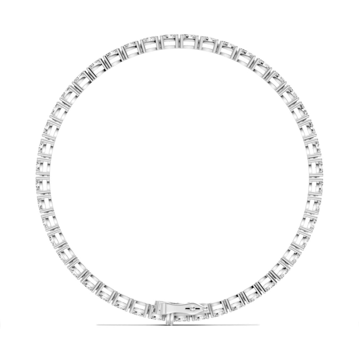 White gold bracelet with oval-cut diamonds glow <span>2283</span>