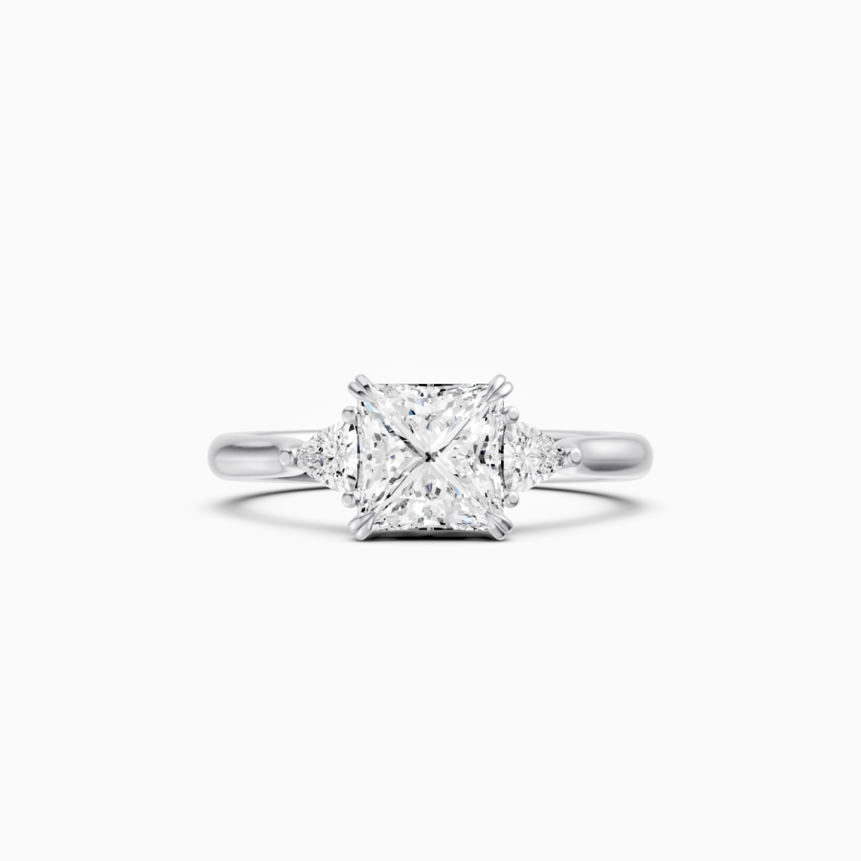 White gold ring with diamond Signature <span>3004</span>