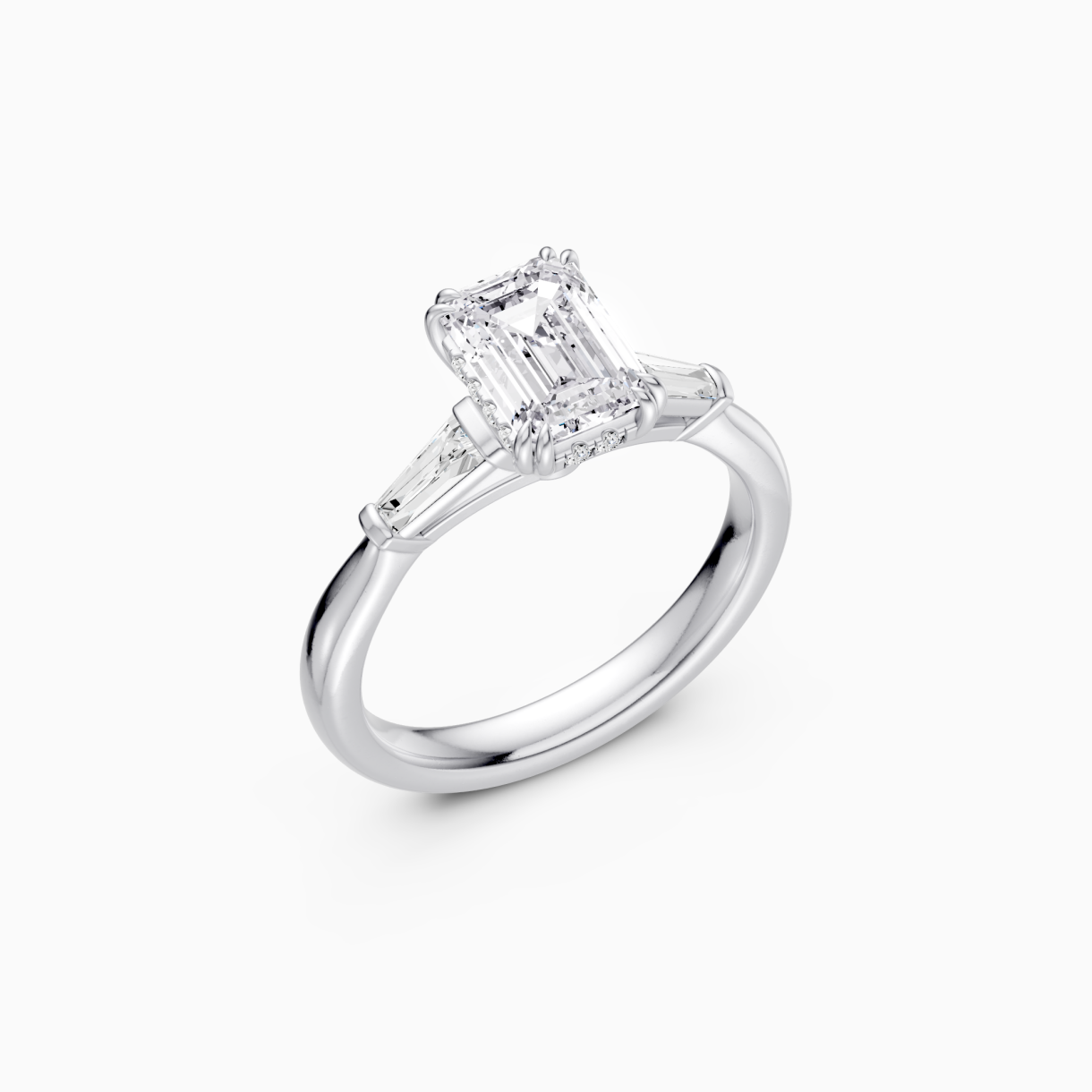 White gold ring with diamond Signature <span>3001</span>