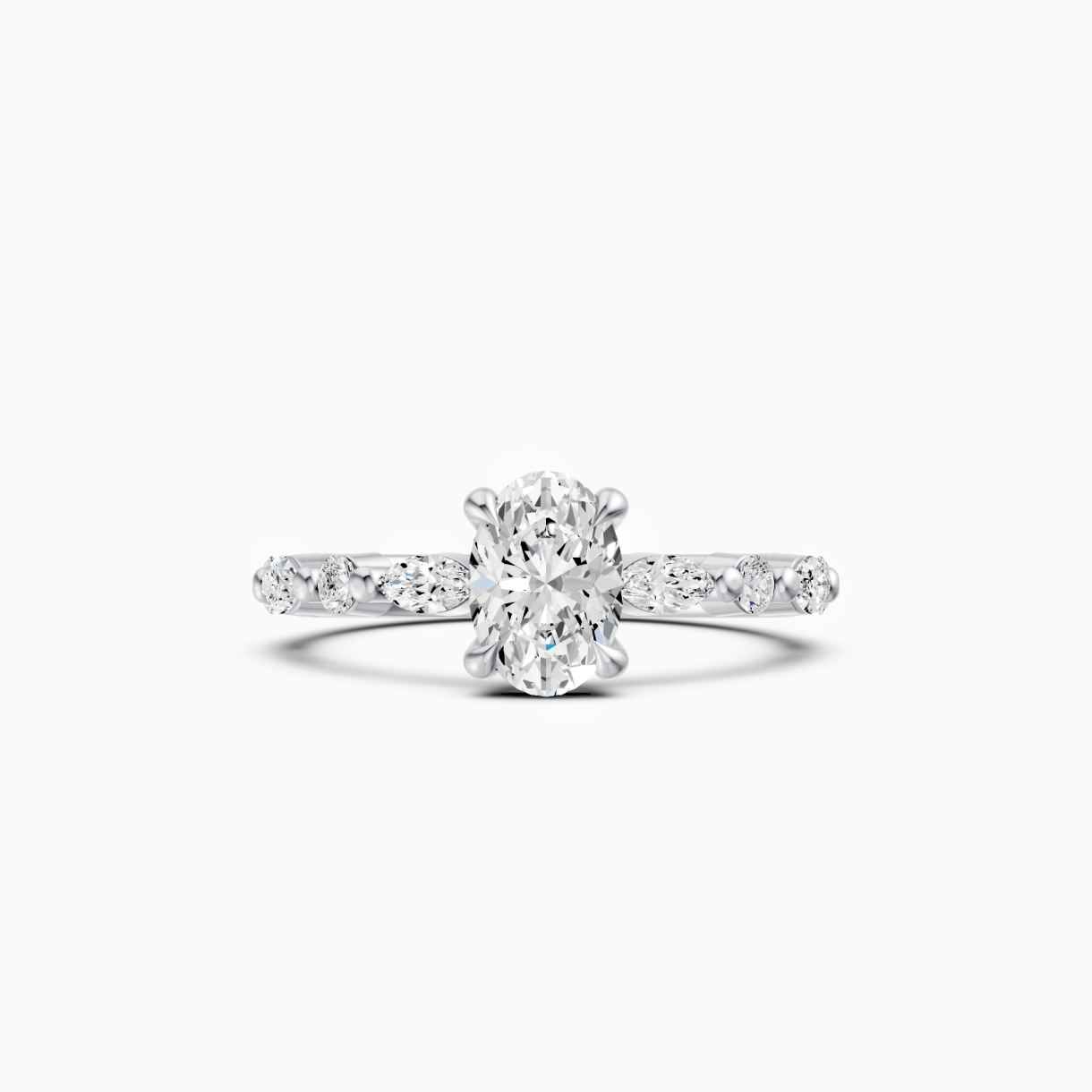 White gold ring with diamond Signature <span>3002</span>