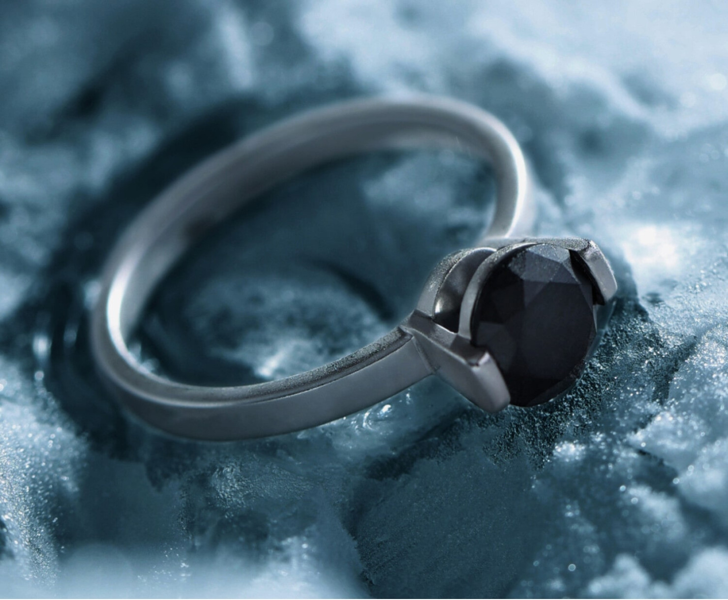 White gold ring with diamonds SOLO by Yulia Kusher <span>2160</span>