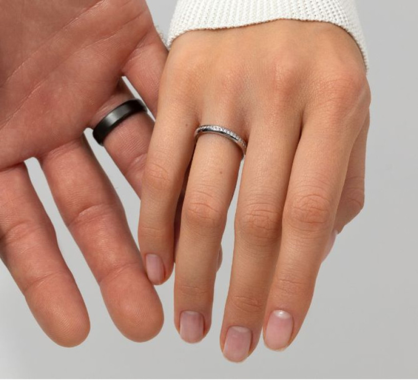 White gold wedding ring with diamonds bridal <span>2166</span>