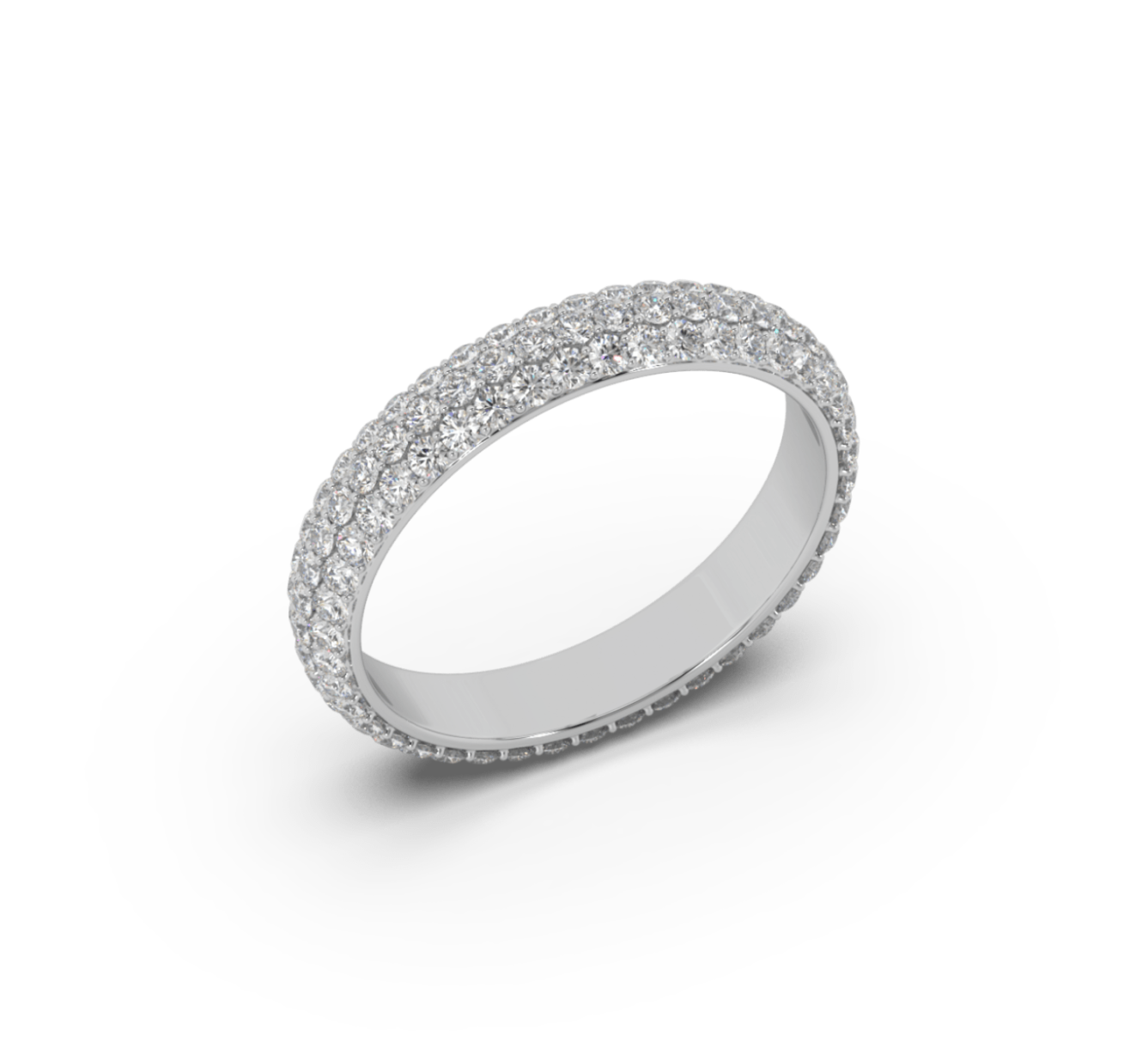 White gold wedding ring with diamonds bridal <span>2216</span>