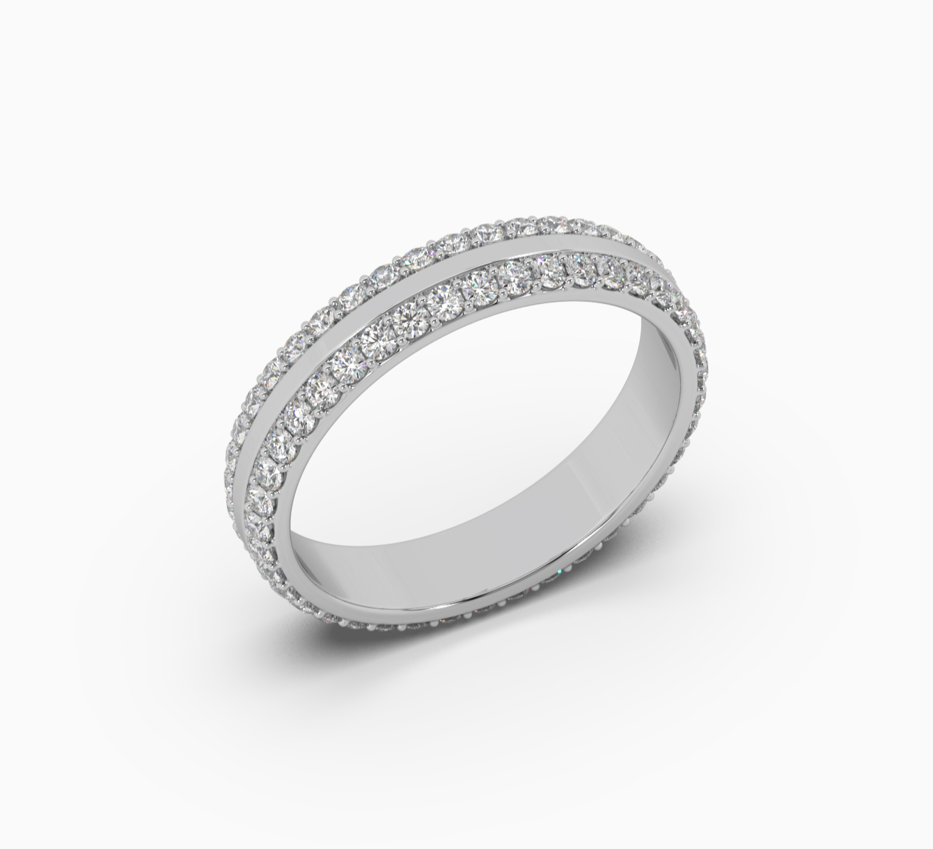 White gold wedding ring with diamonds bridal <span>2217</span>