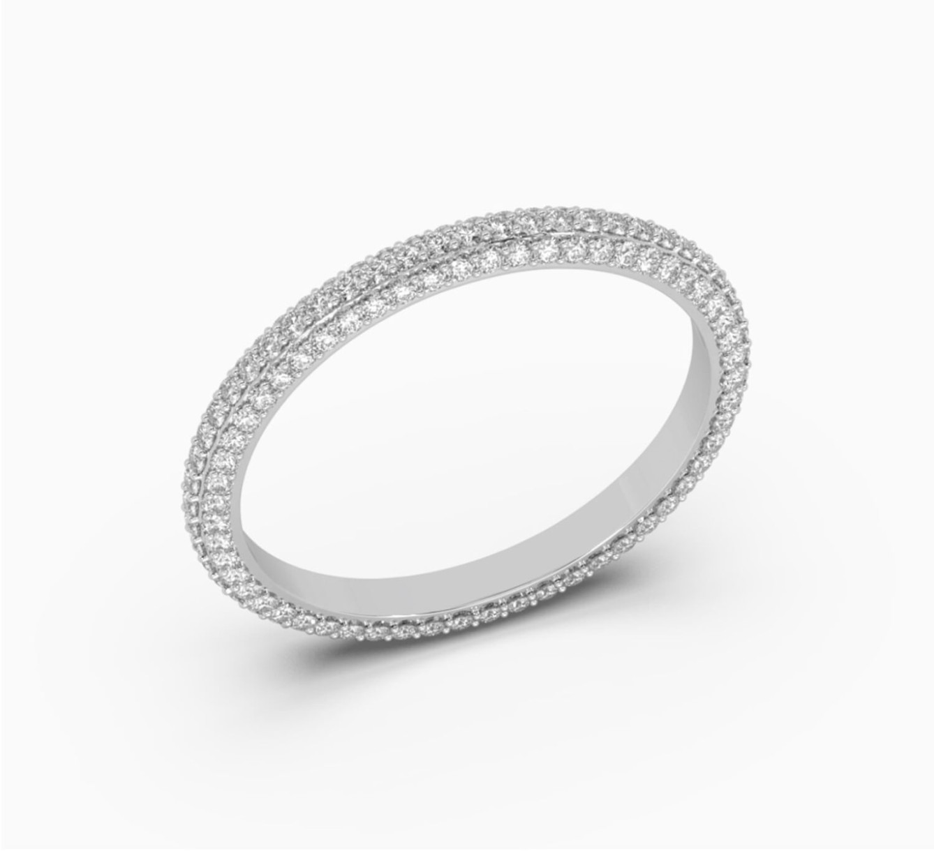 White gold ring with diamonds Bridal <span>2261</span>