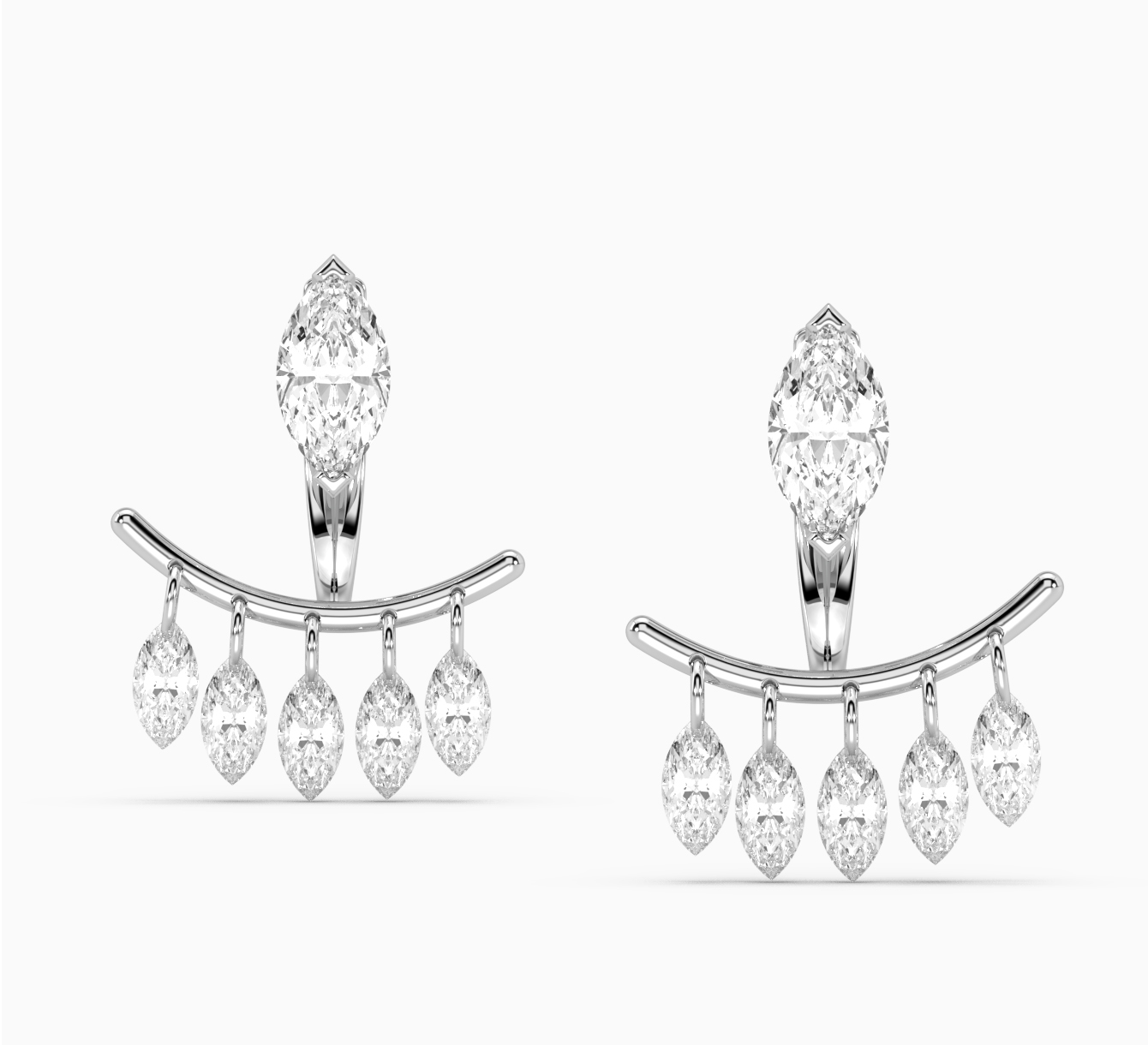 Earrings with diamonds comb <span>2033</span>