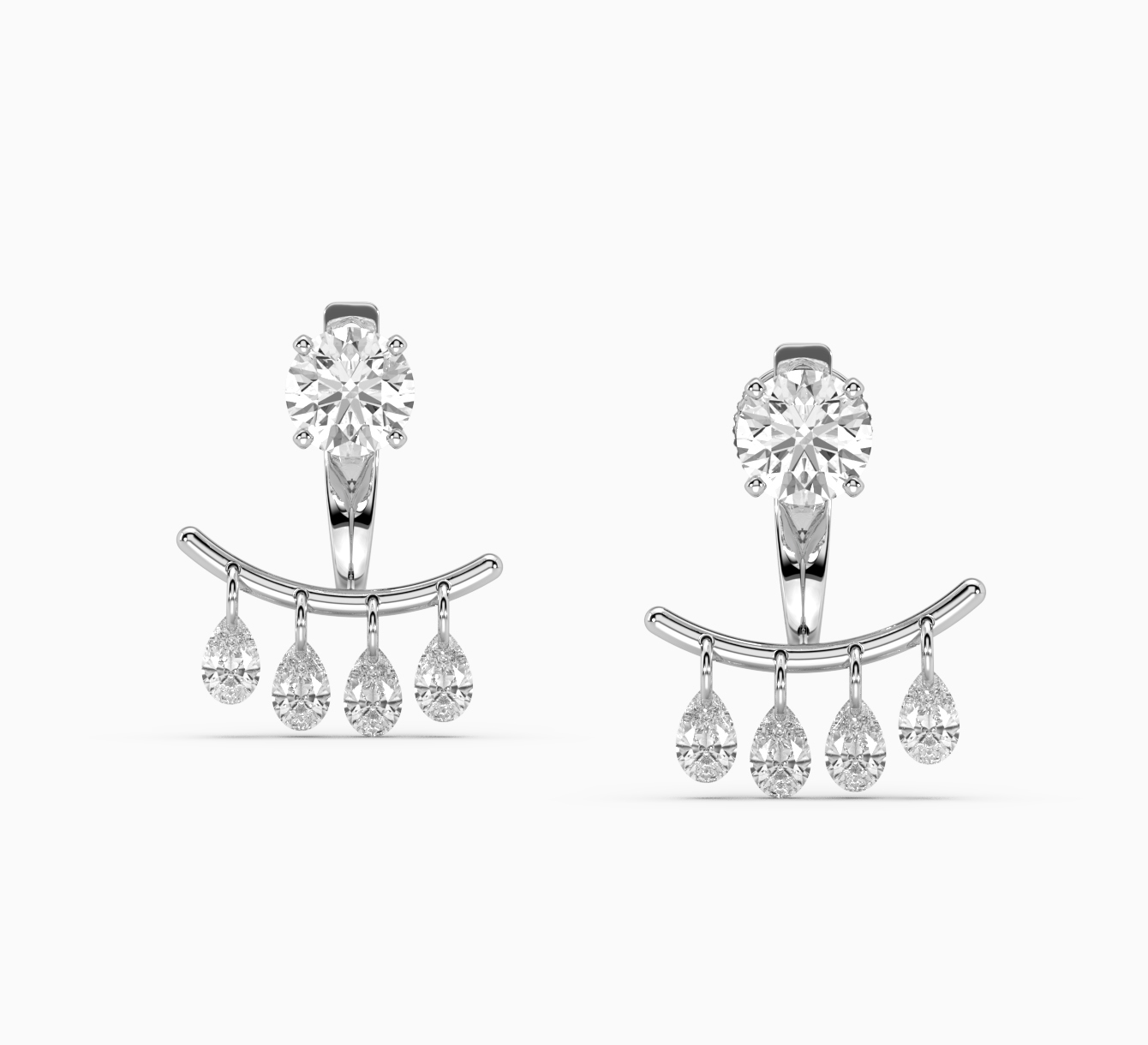 Earrings with diamonds Comb <span>2034</span>