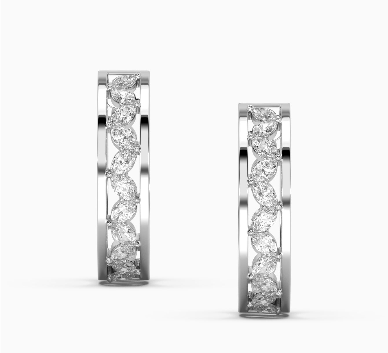 Earrings with diamonds bloom <span>2042</span>