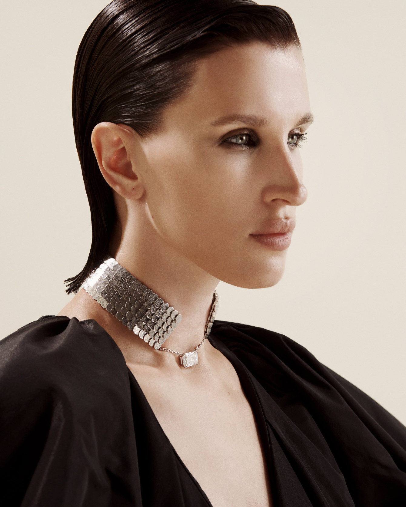 White gold necklace with diamond Core <span>4006</span>