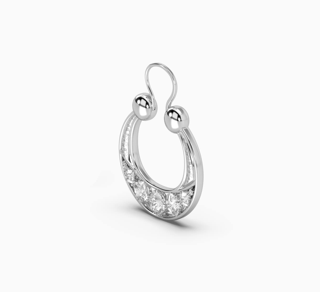 White gold earring with diamonds Core <span>4009</span>
