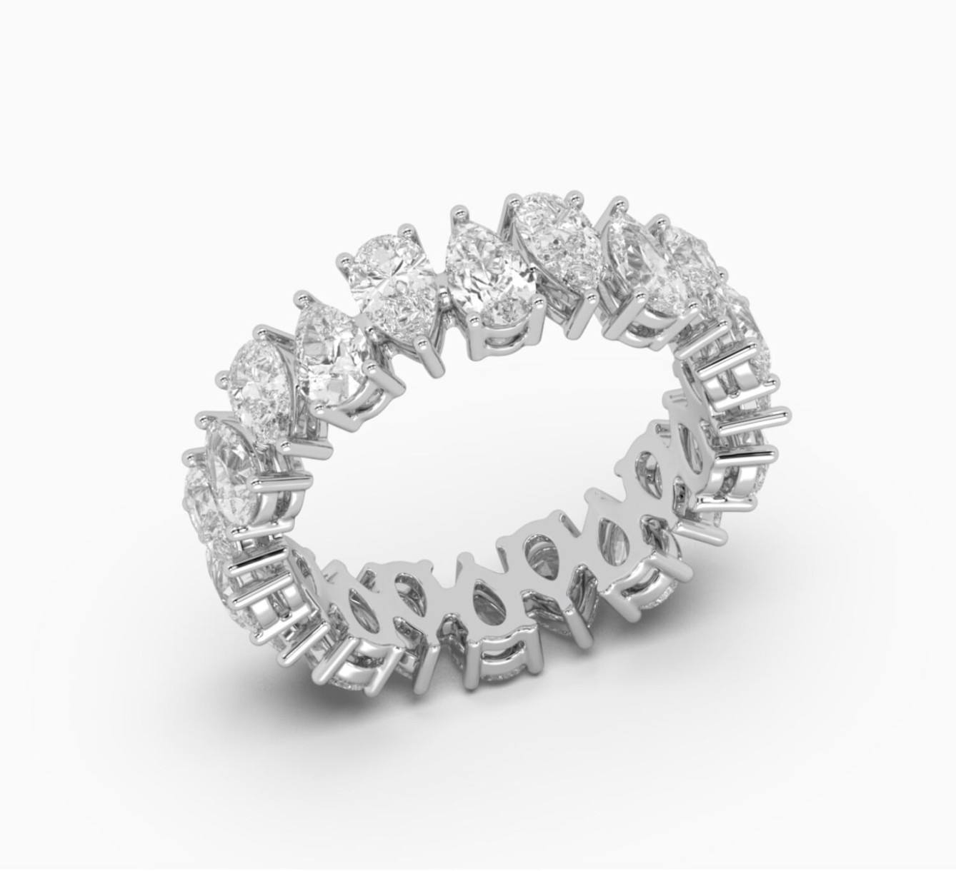 White gold ring with diamond Eternity Bands <span>2056</span>