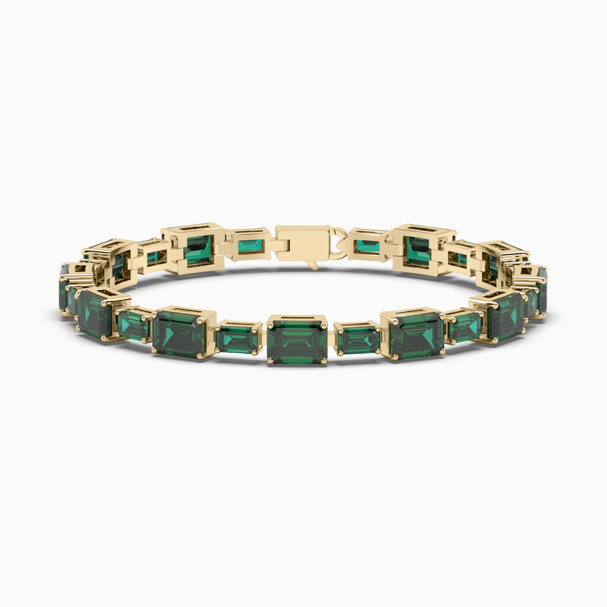 Yellow gold bracelet with emeralds Evergreen <span>5002</span>