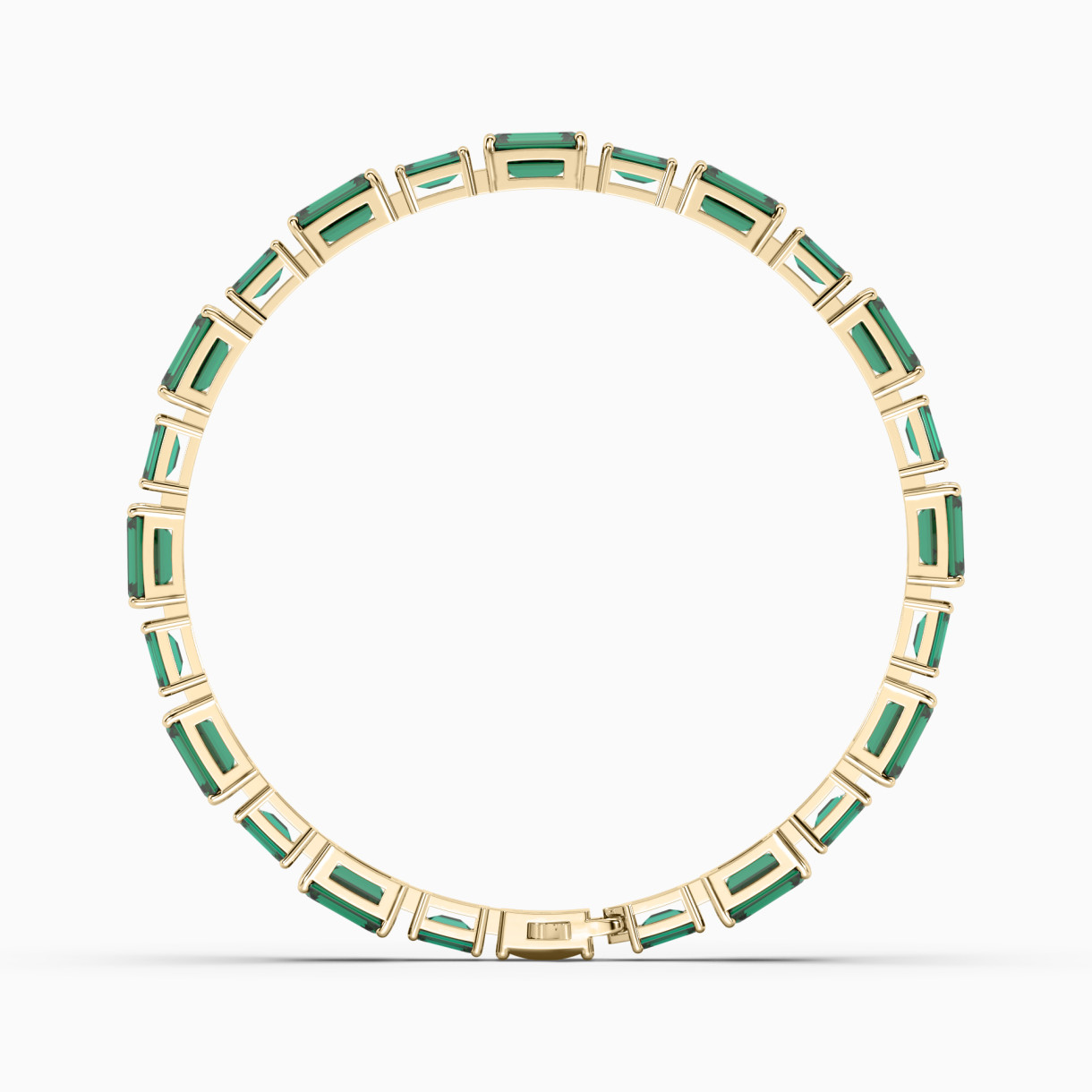 Yellow gold bracelet with emeralds Evergreen <span>5002</span>