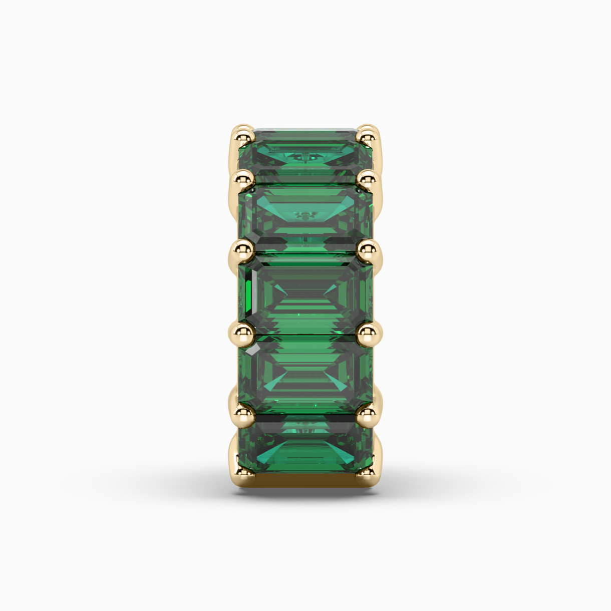 Yellow gold earring with emeralds Evergreen <span>5004</span>