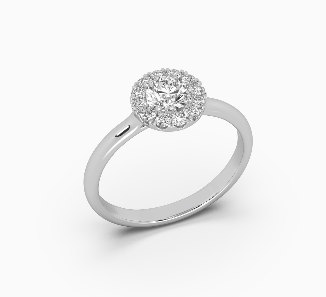 White gold ring with diamond glow <span>1006</span>