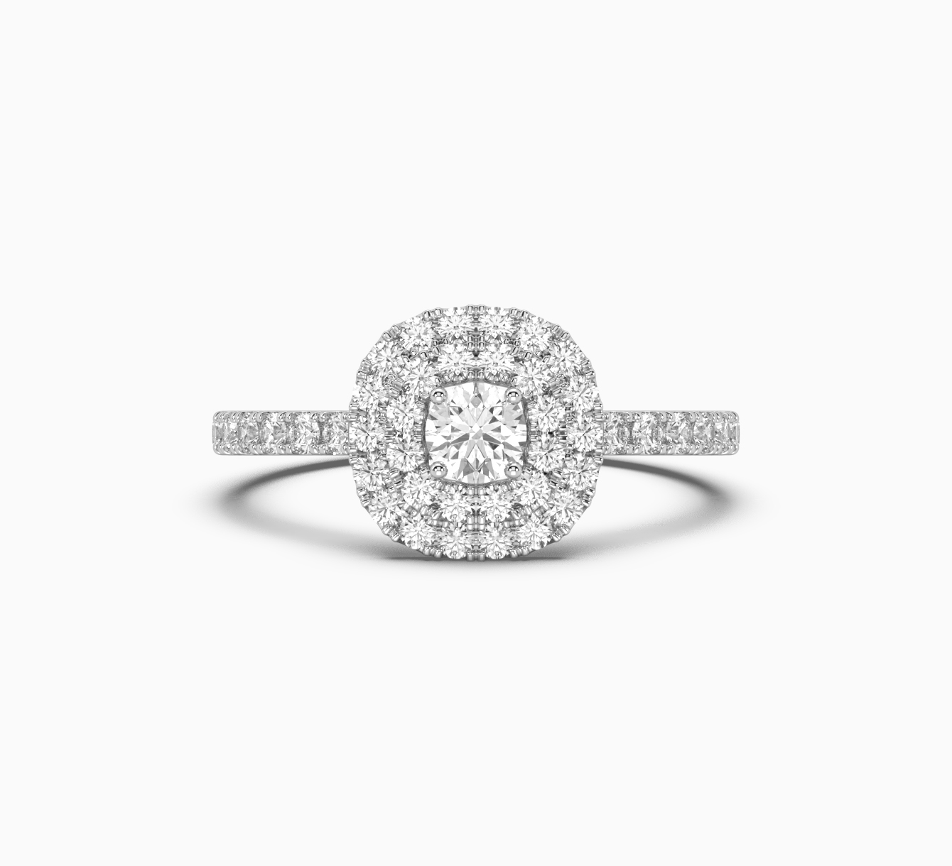 White gold ring with diamonds glow <span>1008</span>