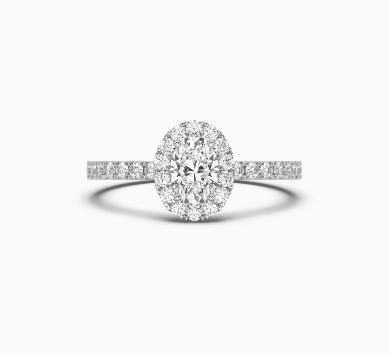 White gold ring with diamonds glow <span>1011</span>