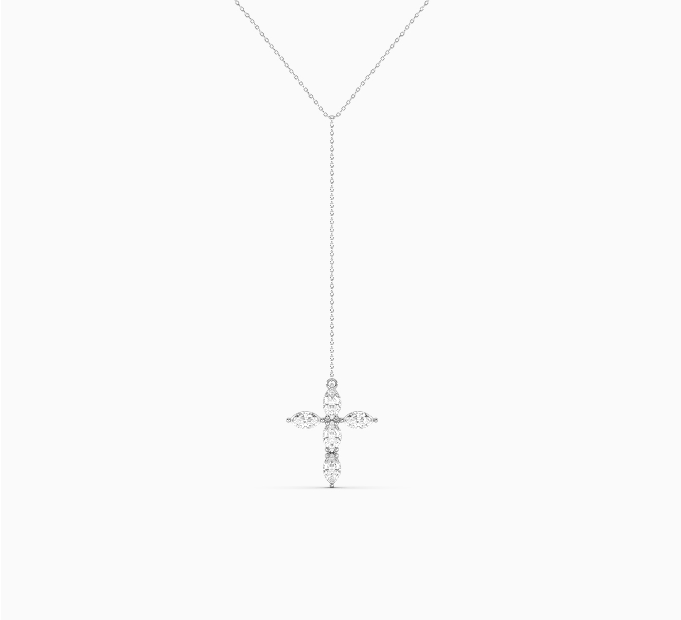 White gold necklace with diamonds saint <span>2055</span>