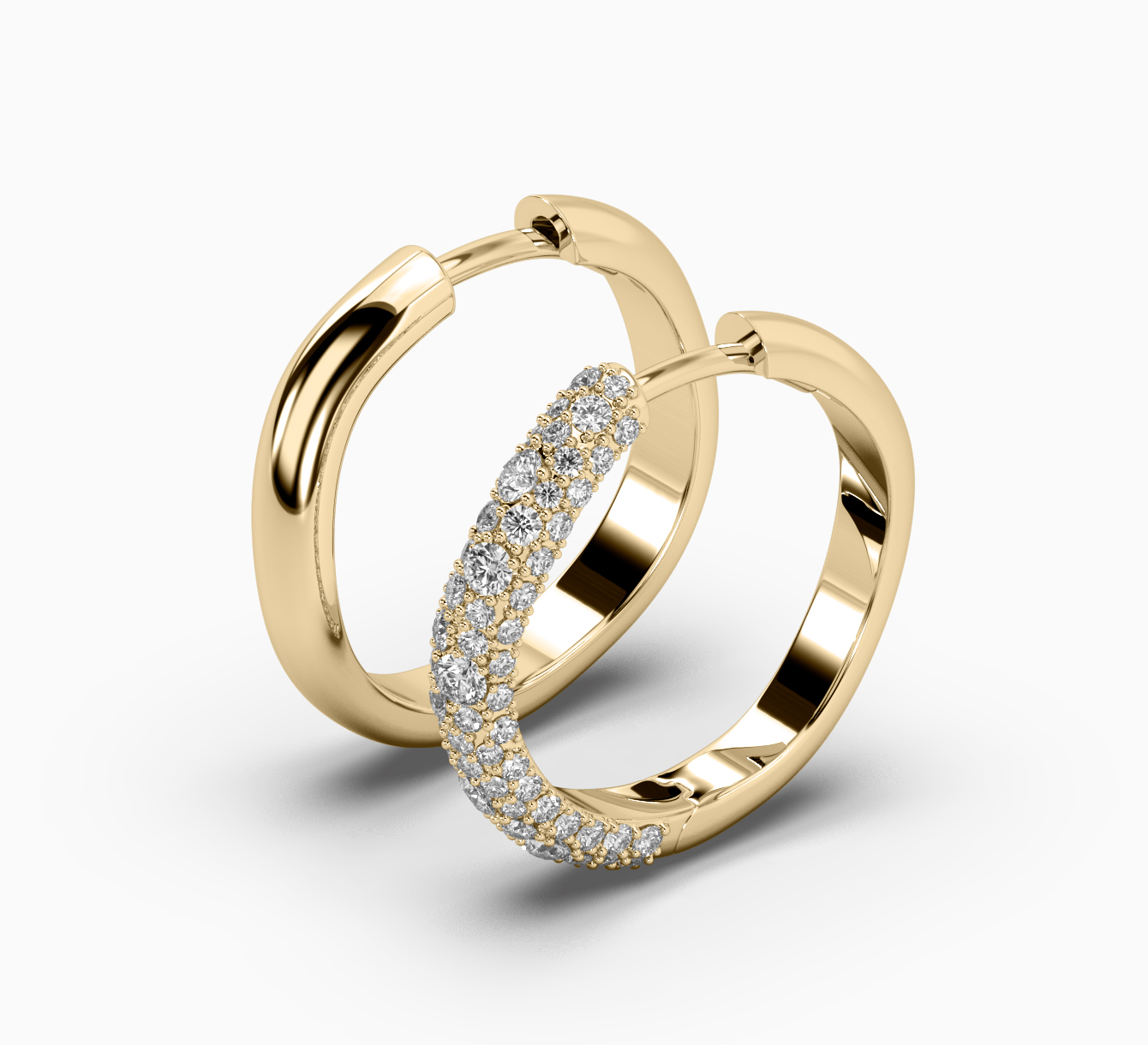Earring with diamonds sun 2194Y