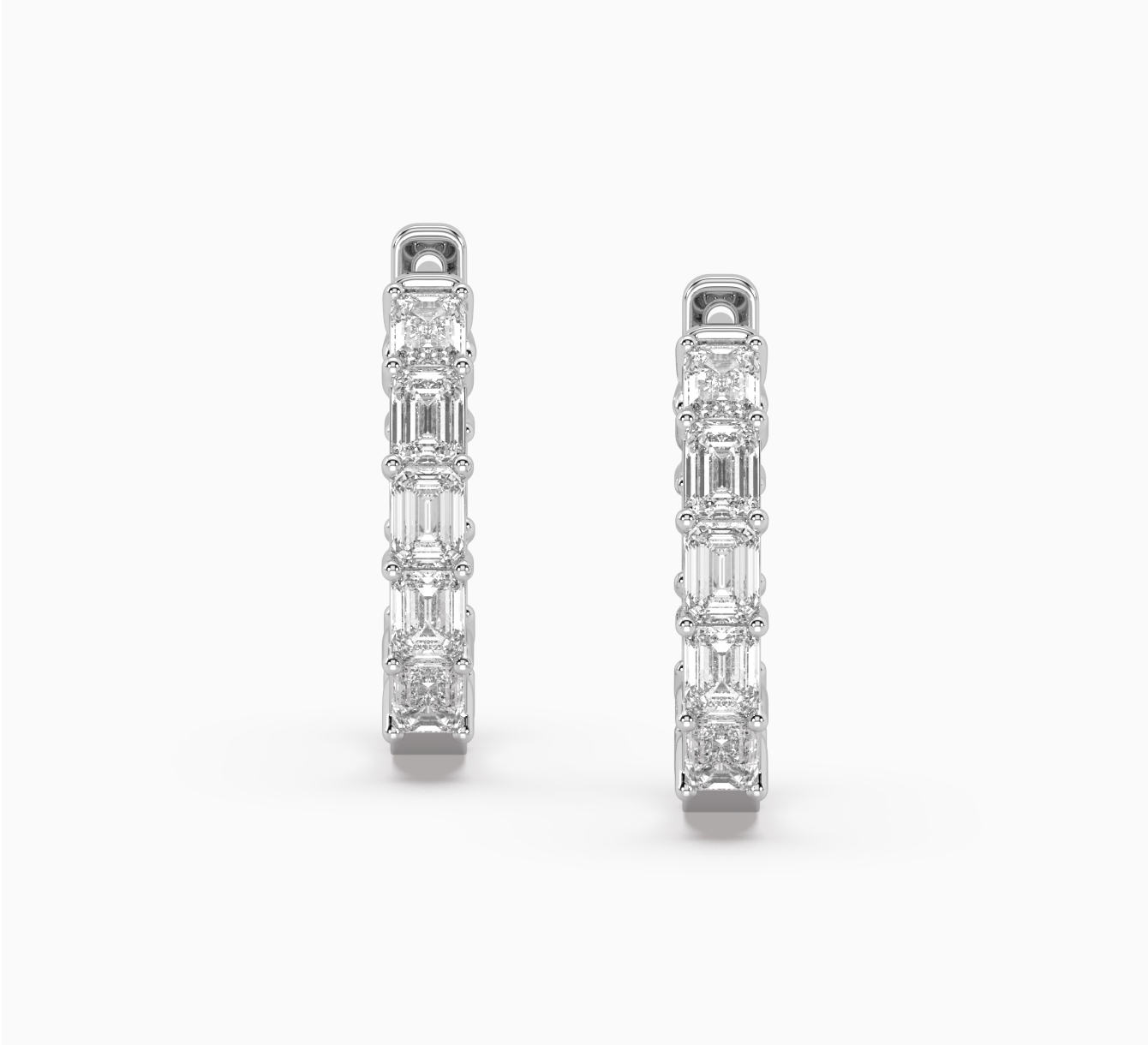 White gold earrings with diamonds glow <span>2220</span>
