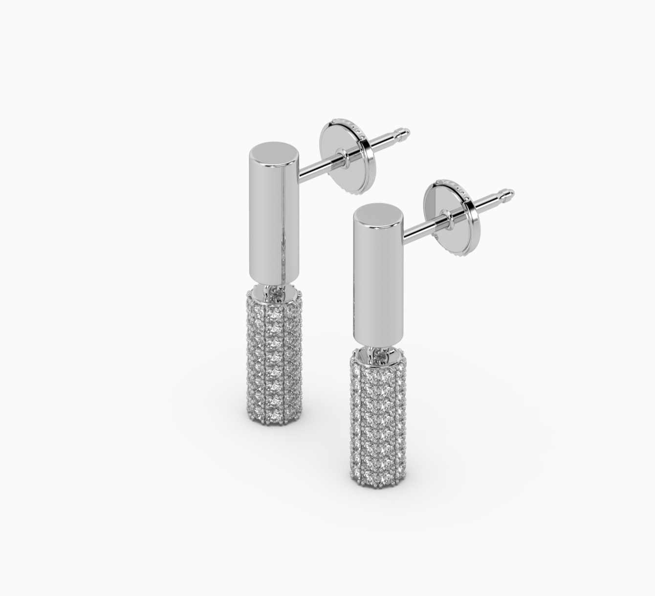 White gold earrings with diamonds Timeless <span>2222</span>