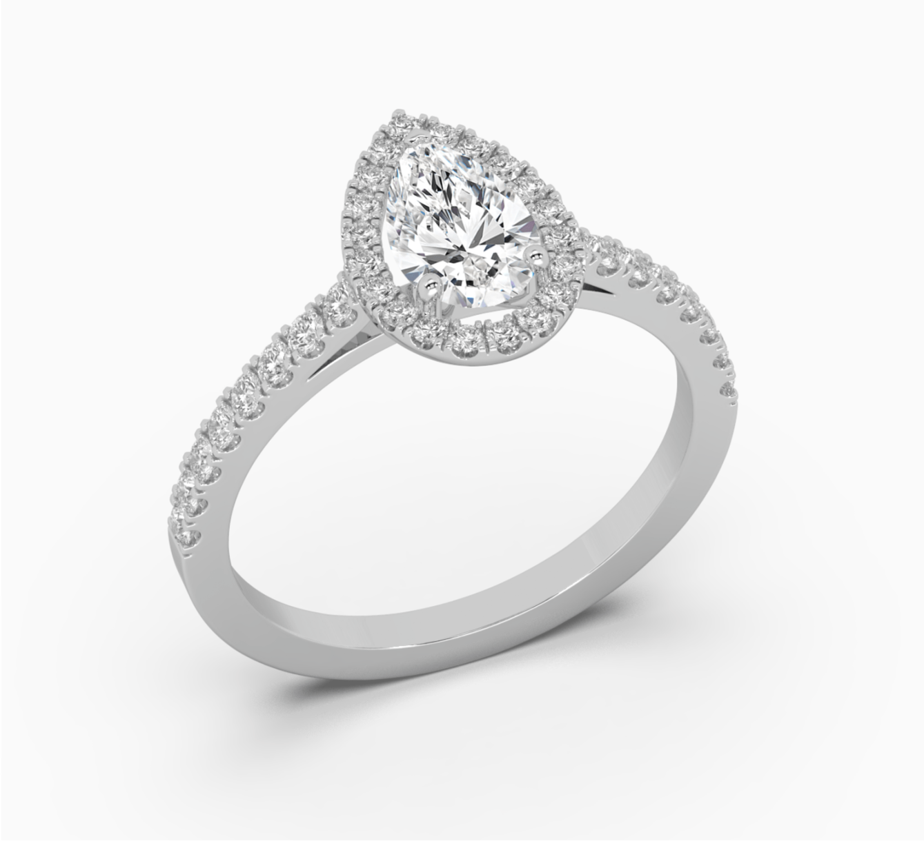 White gold ring with diamond glow <span>2291</span>