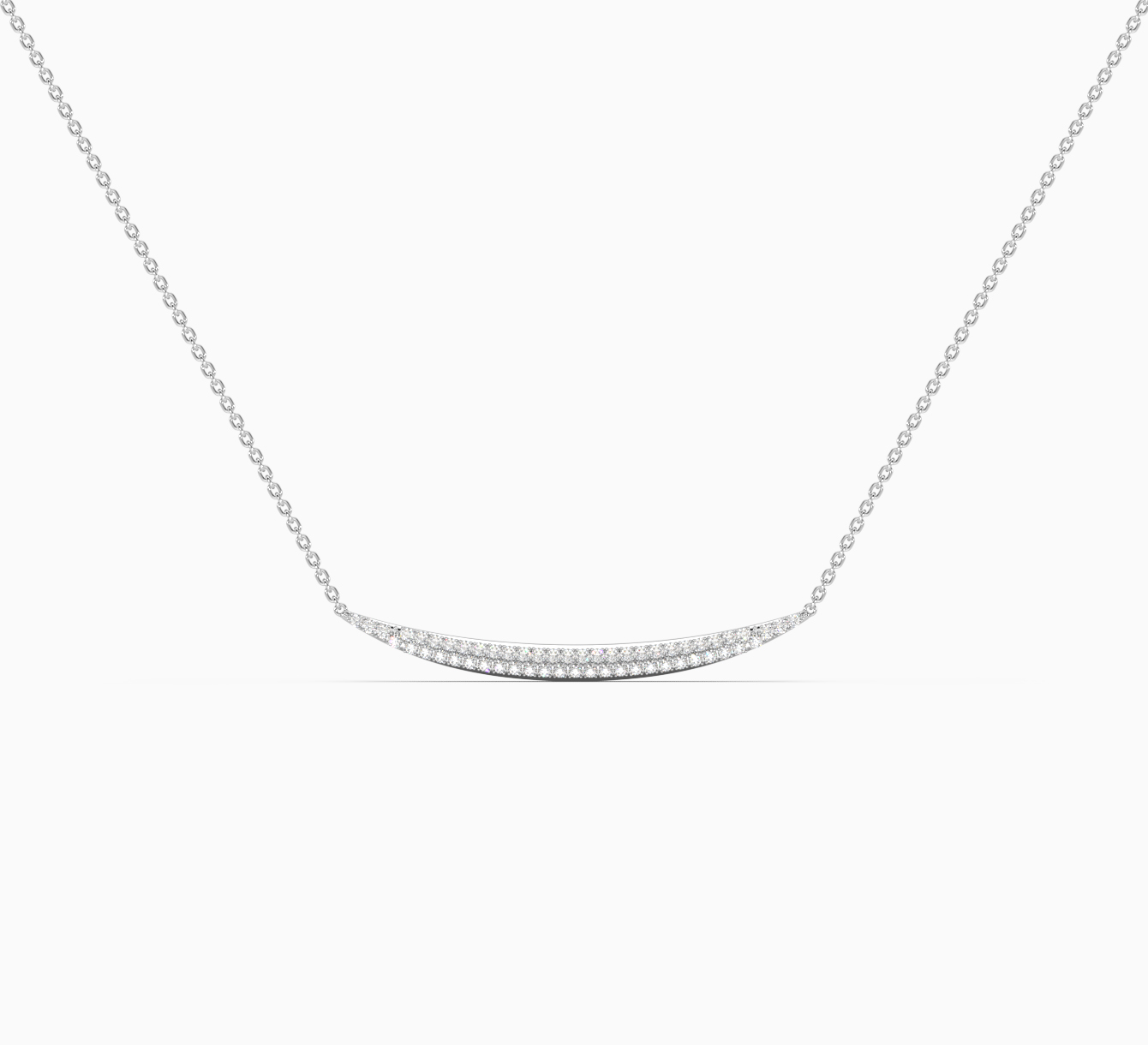 White gold necklace with diamonds glow <span>2090</span>