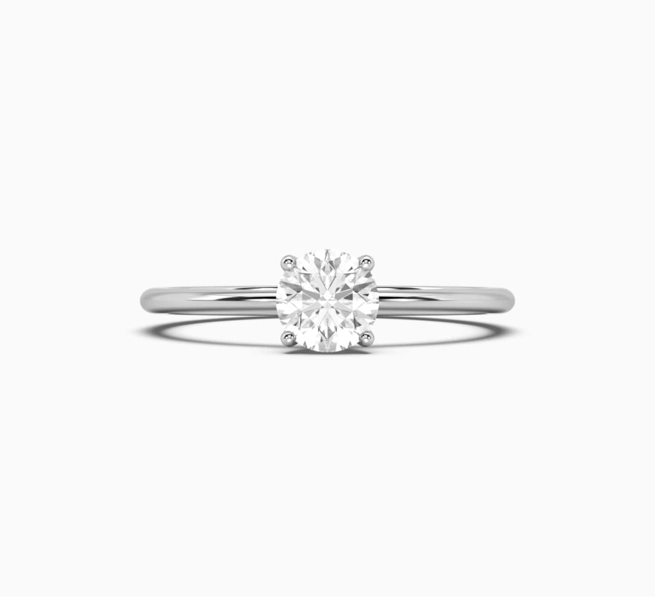 White gold ring with diamond Mono <span>1001</span>