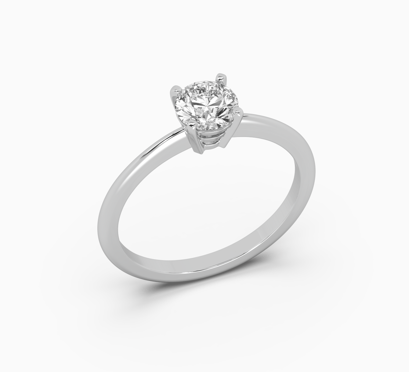 White gold ring with diamond mono <span>1002</span>