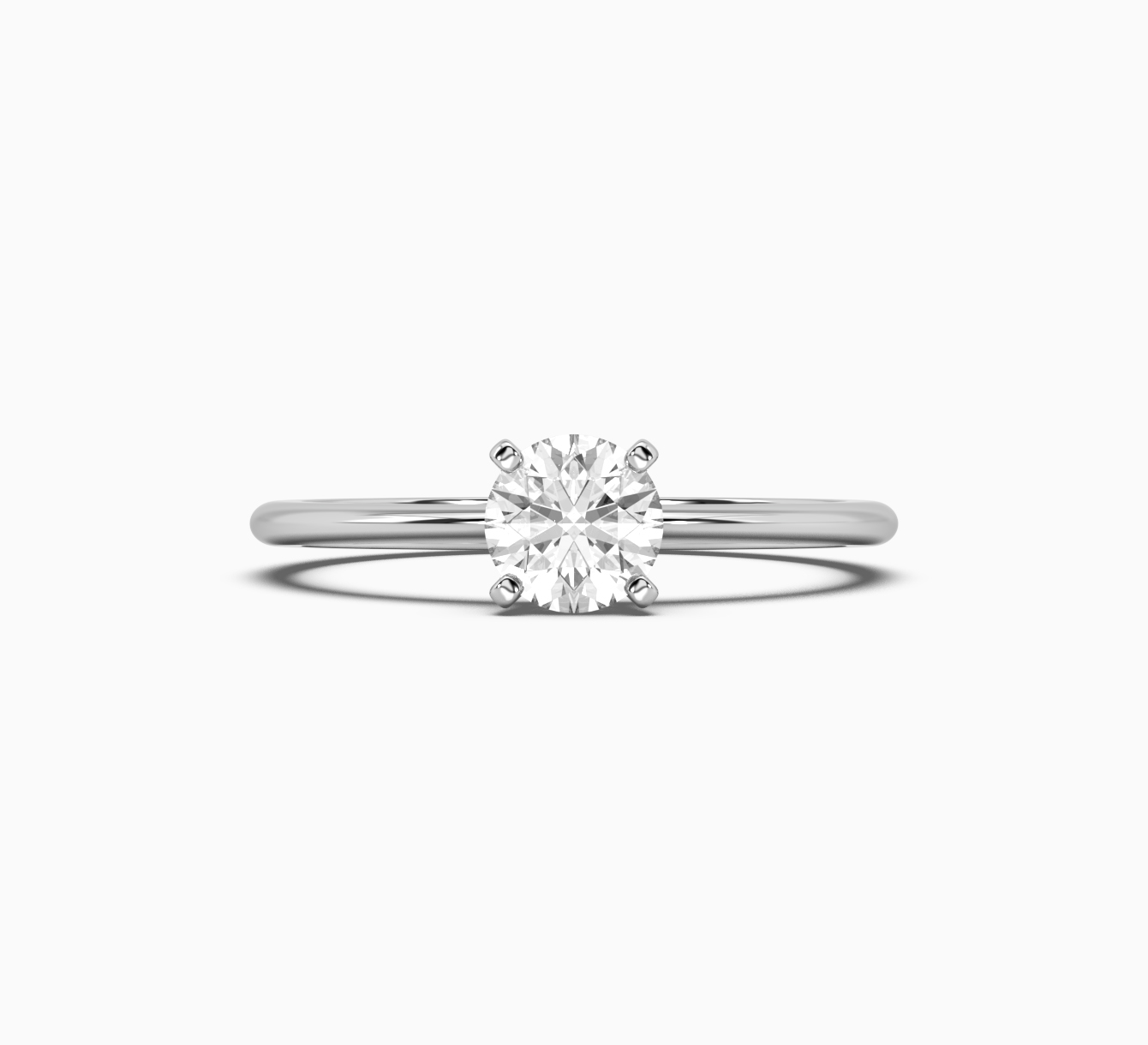 White gold ring with diamond mono <span>1002</span>