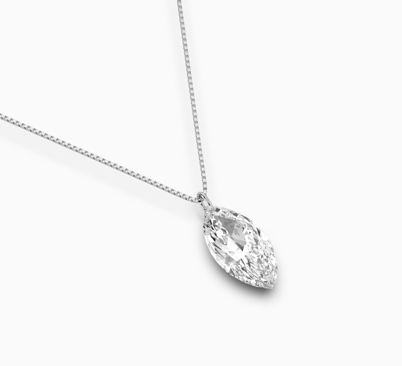 White gold pendant  with diamond mono <span>2181</span>