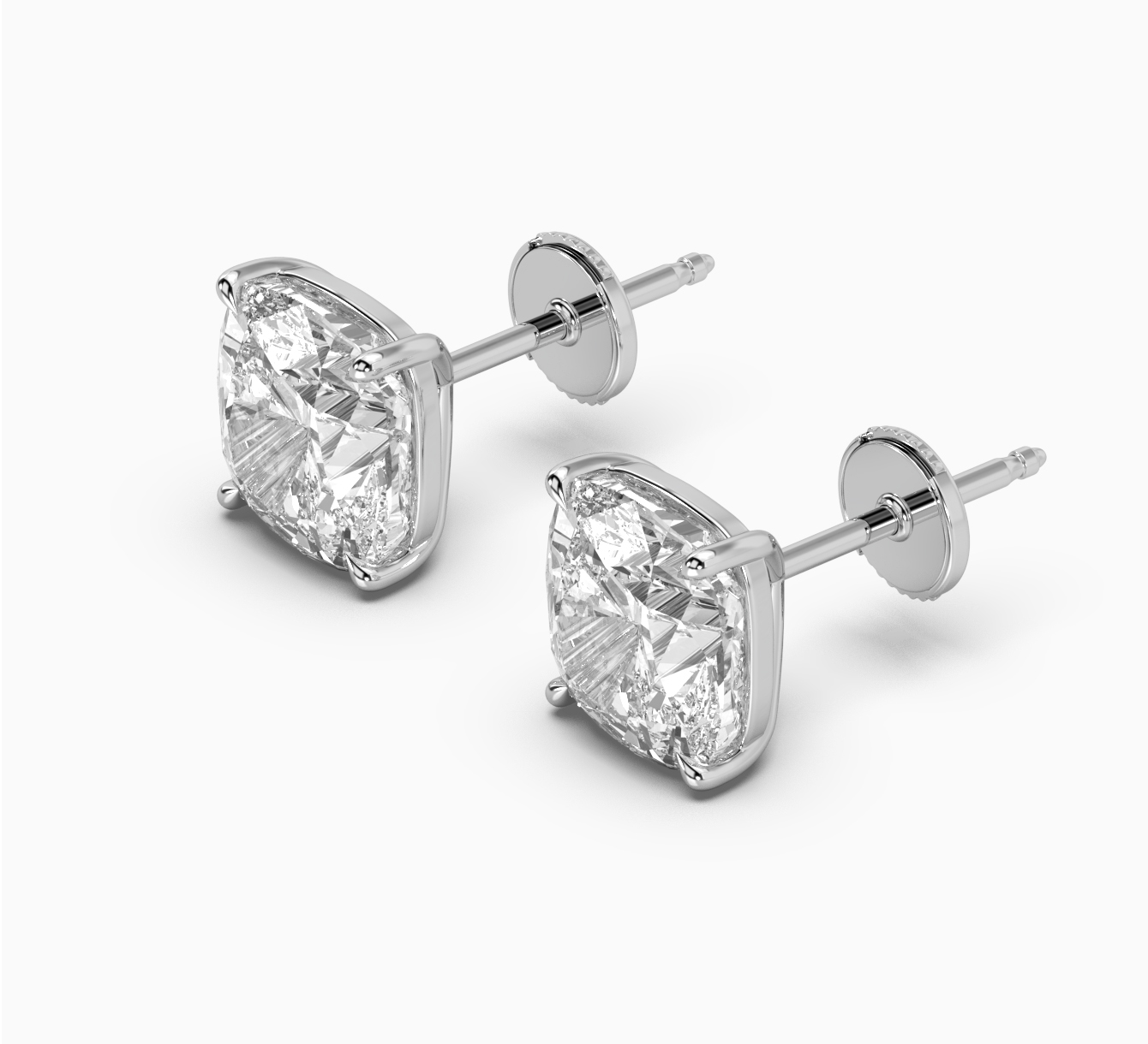 White gold earrings with diamonds mono 2053_<span>3</span>