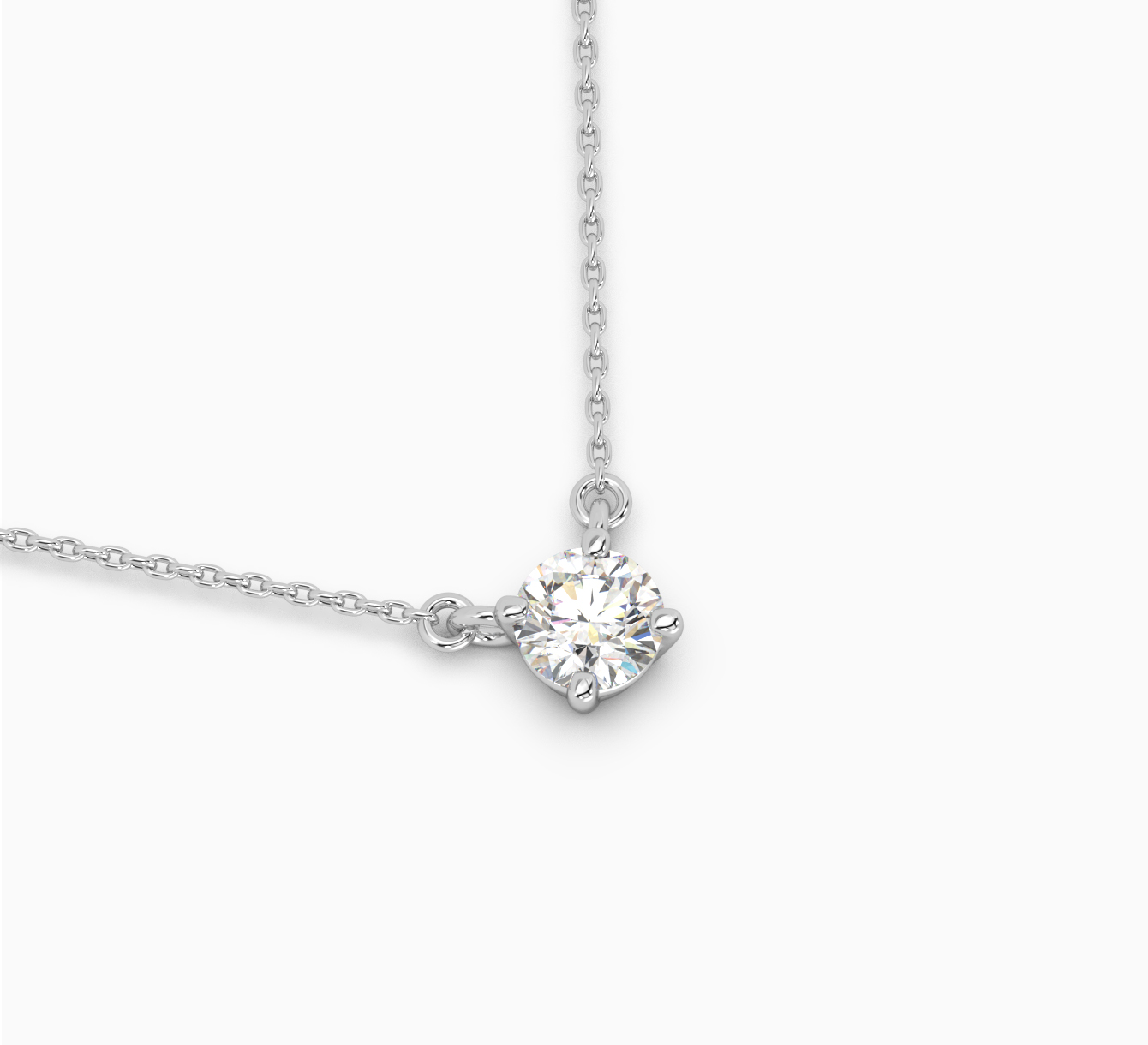 White gold pendant with diamond mono <span>2055</span>