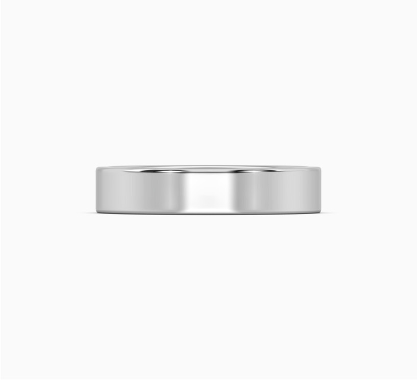 White gold wedding ring bridal