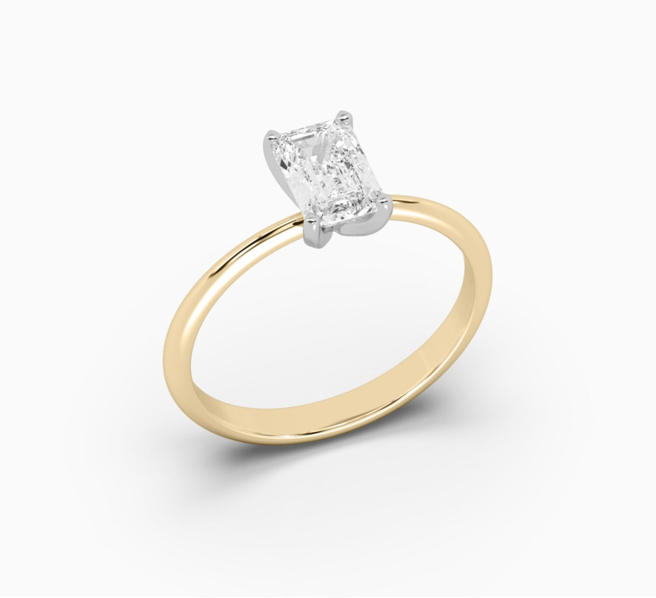 Yellow and white gold ring with diamond mono <span>2226</span>