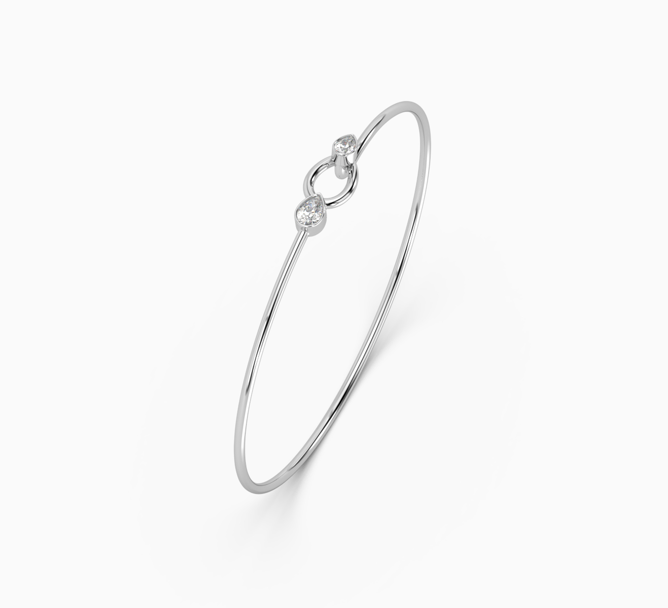 White gold bracelet with diamonds bloom <span>2258</span>