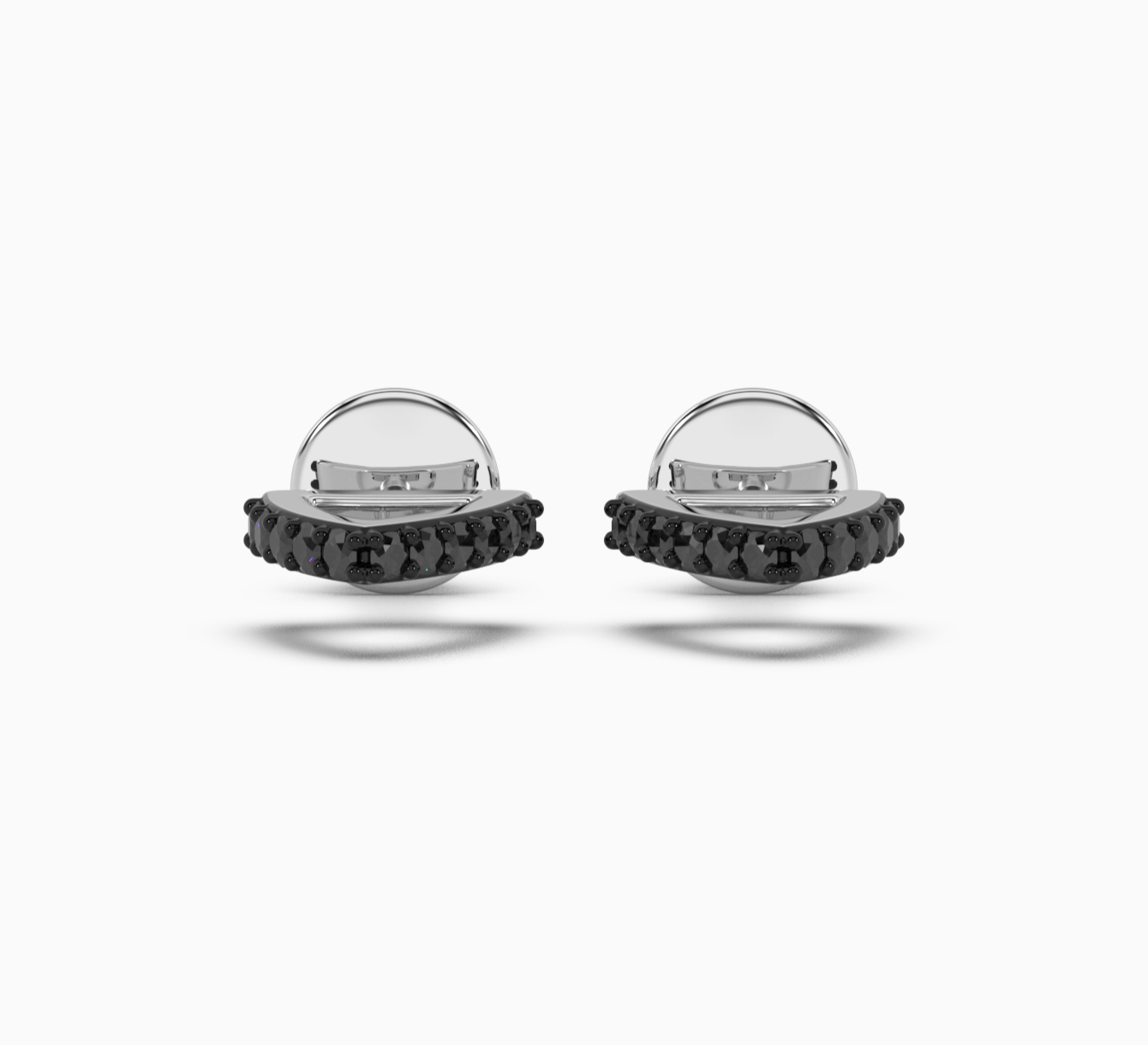 White gold earrings with diamonds purr <span>2274</span>