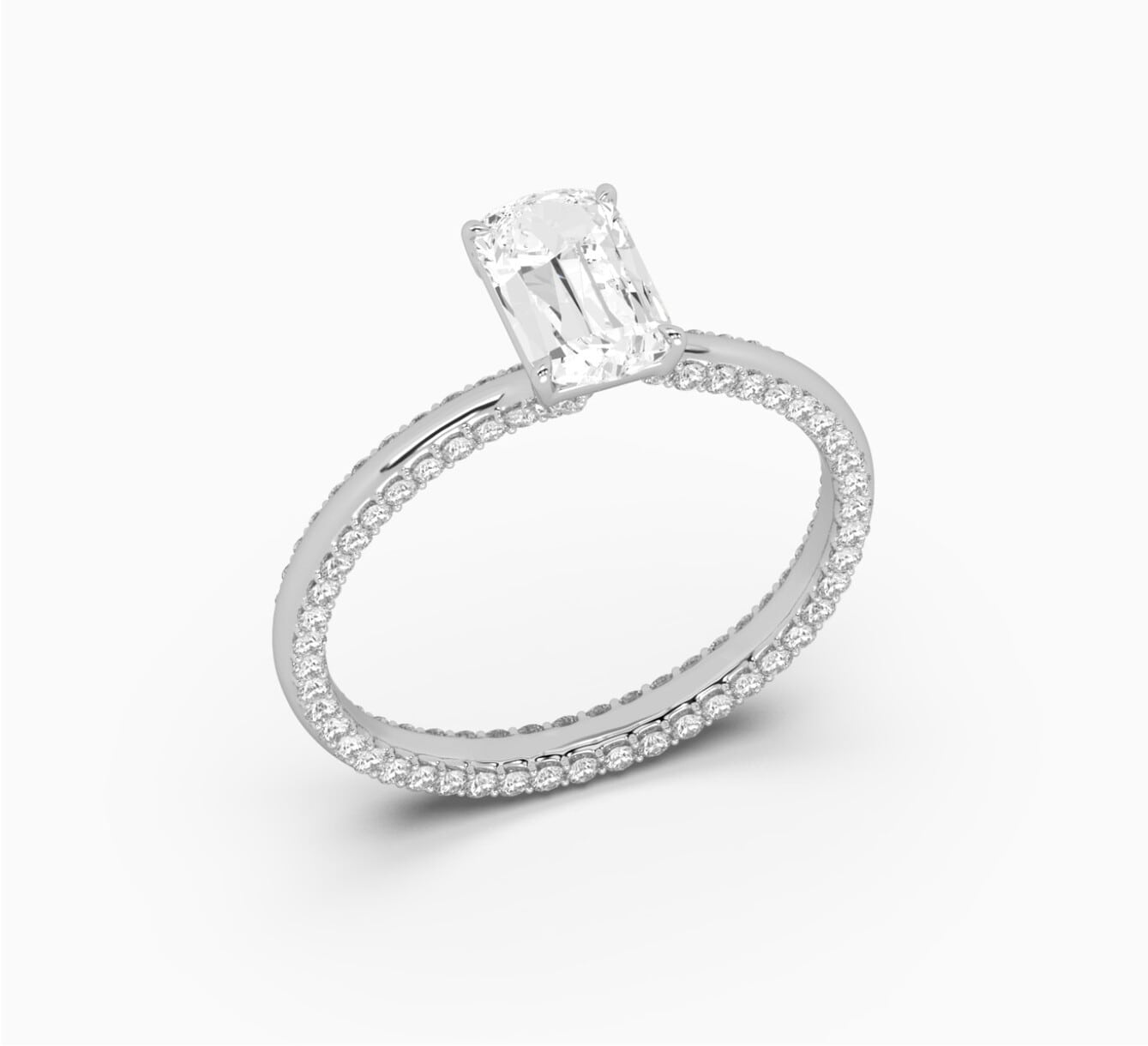 WHITE GOLD RING WITH DIAMOND signature <span>2157</span>