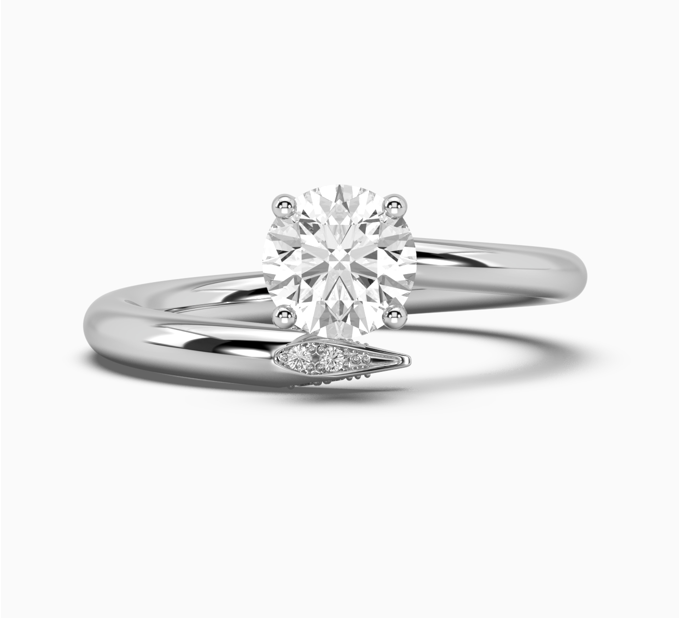 White gold ring with diamonds SOLO by Olga Kharlan <span>2170</span>