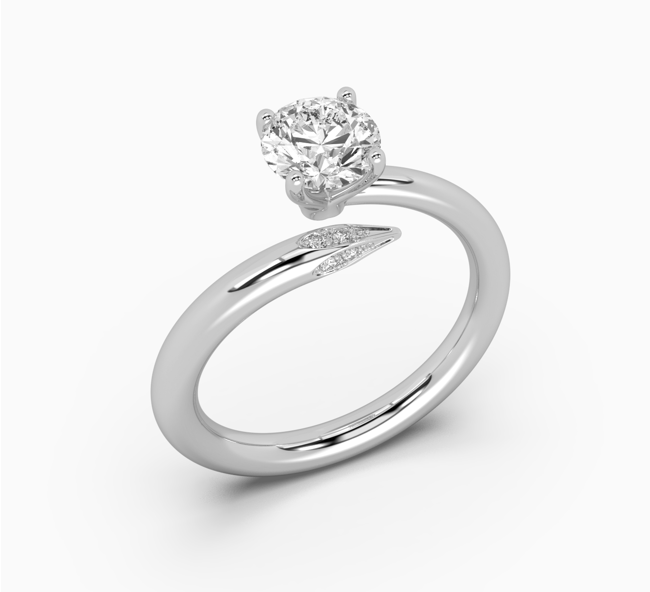White gold ring with diamonds SOLO by Olga Kharlan <span>2170</span>