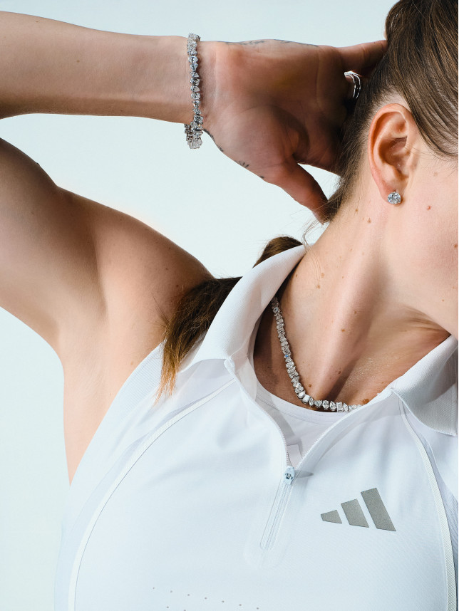 White gold bracelet with diamonds SOLO by Elina Svitolina 6002