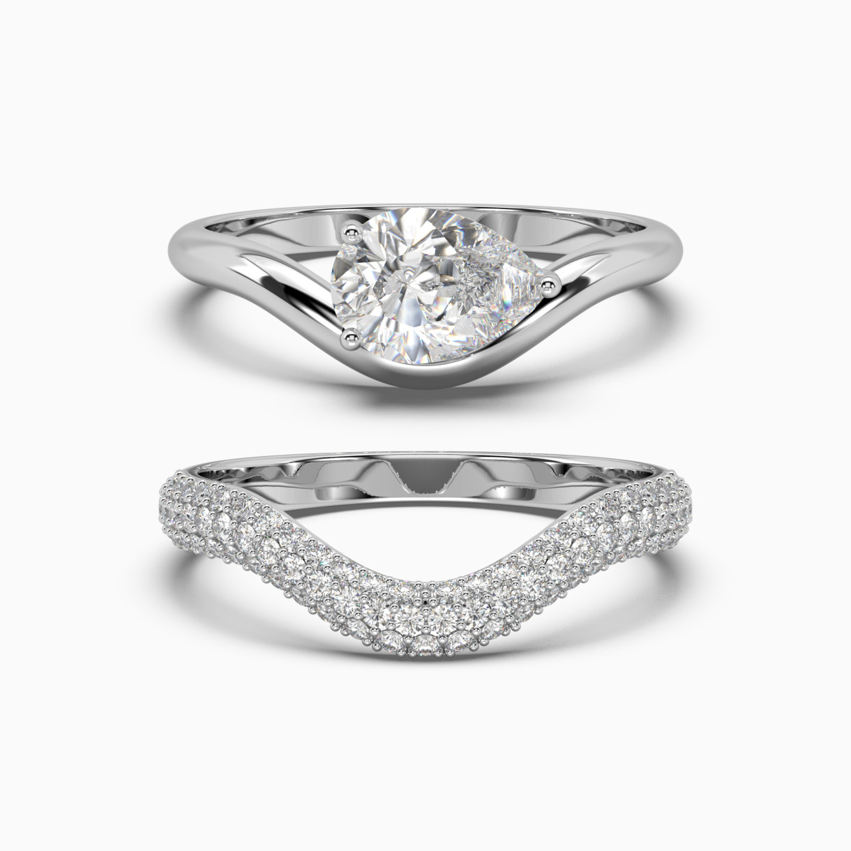 White gold ring set with diamonds SOLO by Elina Svitolina <span>6006</span>