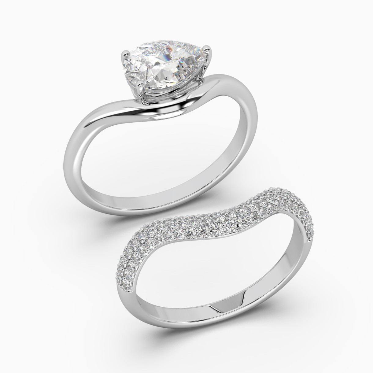 White gold ring set with diamonds SOLO by Elina Svitolina <span>6006</span>