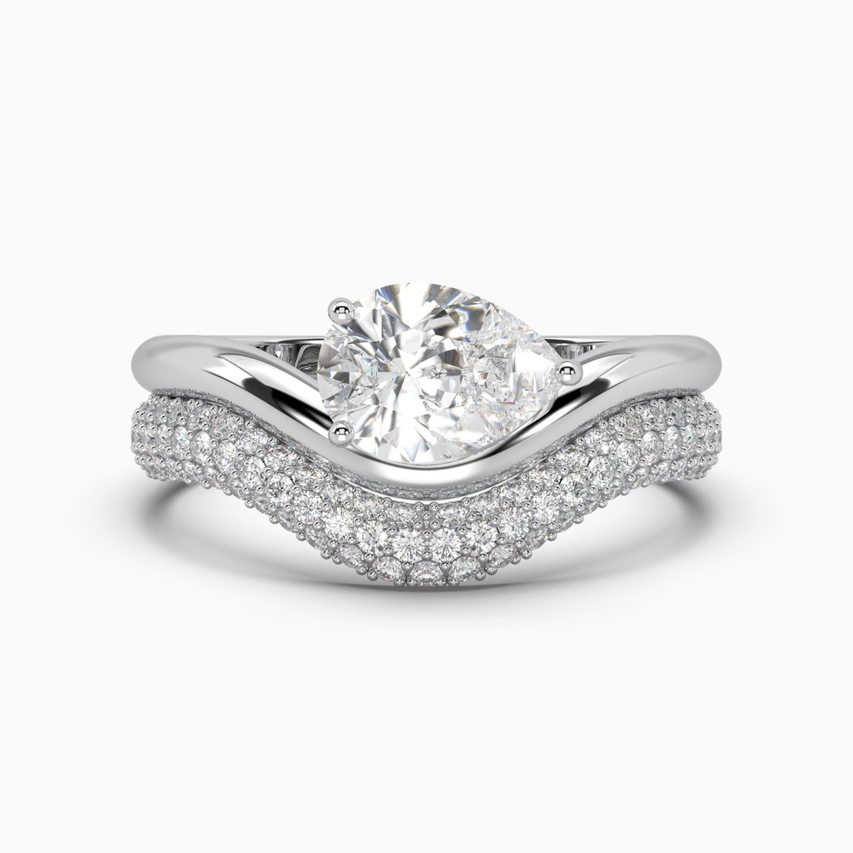 White gold ring set with diamonds SOLO by Elina Svitolina <span>6006</span>