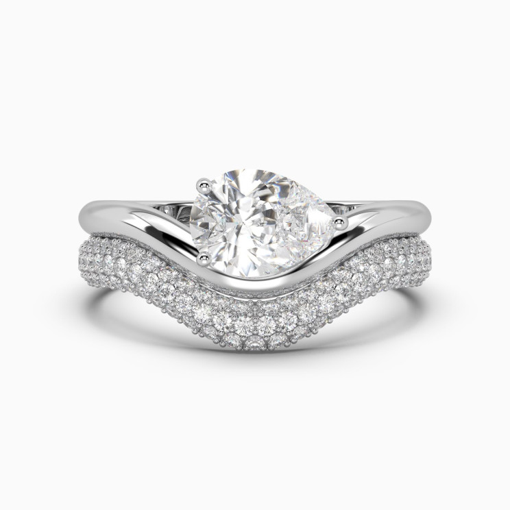 White gold ring set with diamonds SOLO by Elina Svitolina 6006