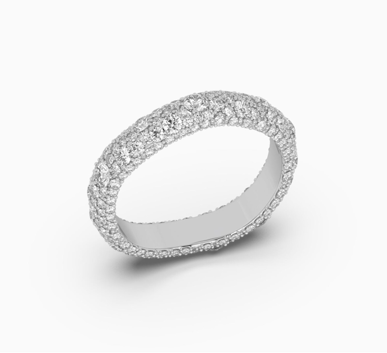 White gold ring with diamonds sun <span>2192</span>