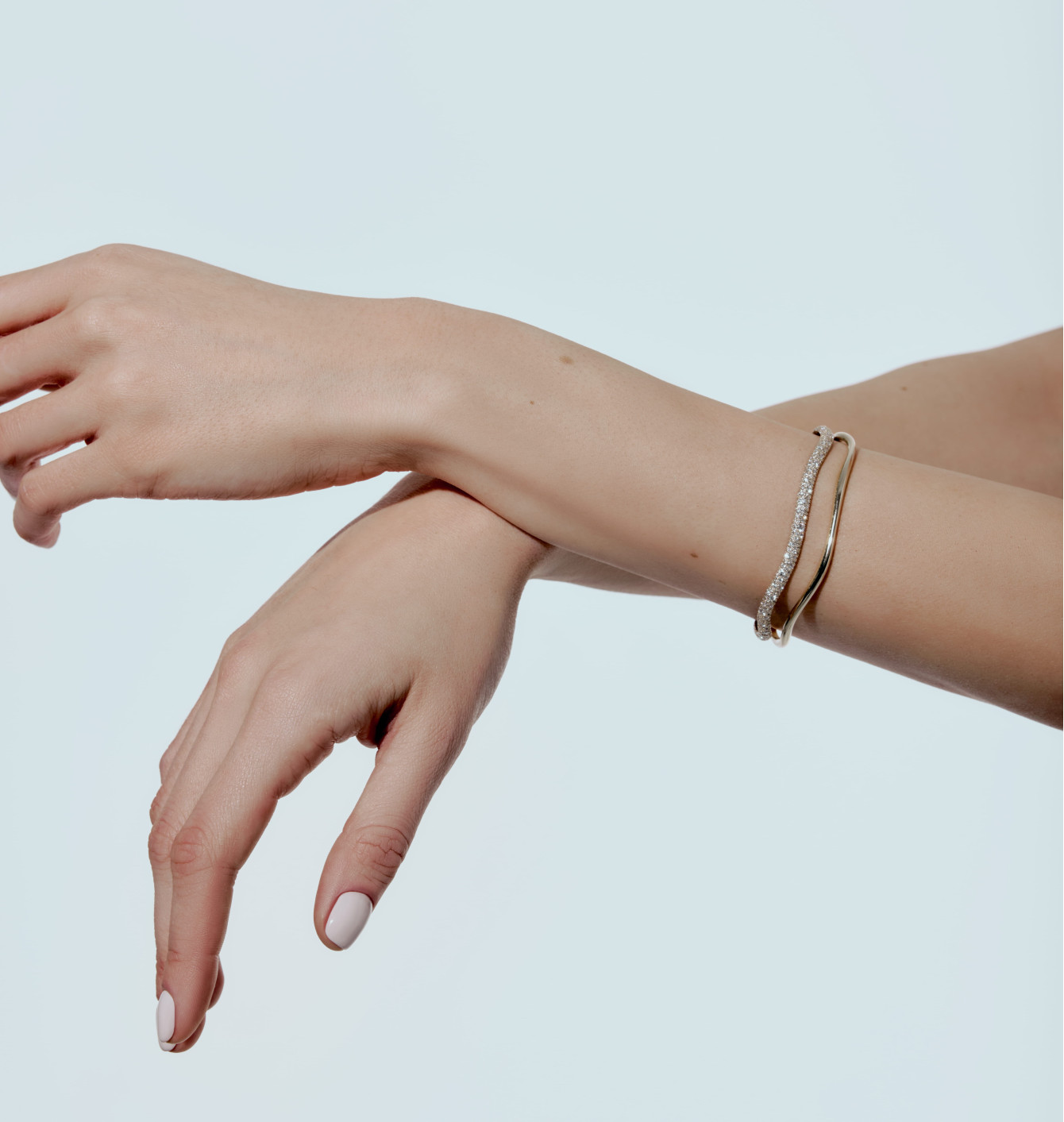 Yellow gold bracelet with diamonds sun 2193Y