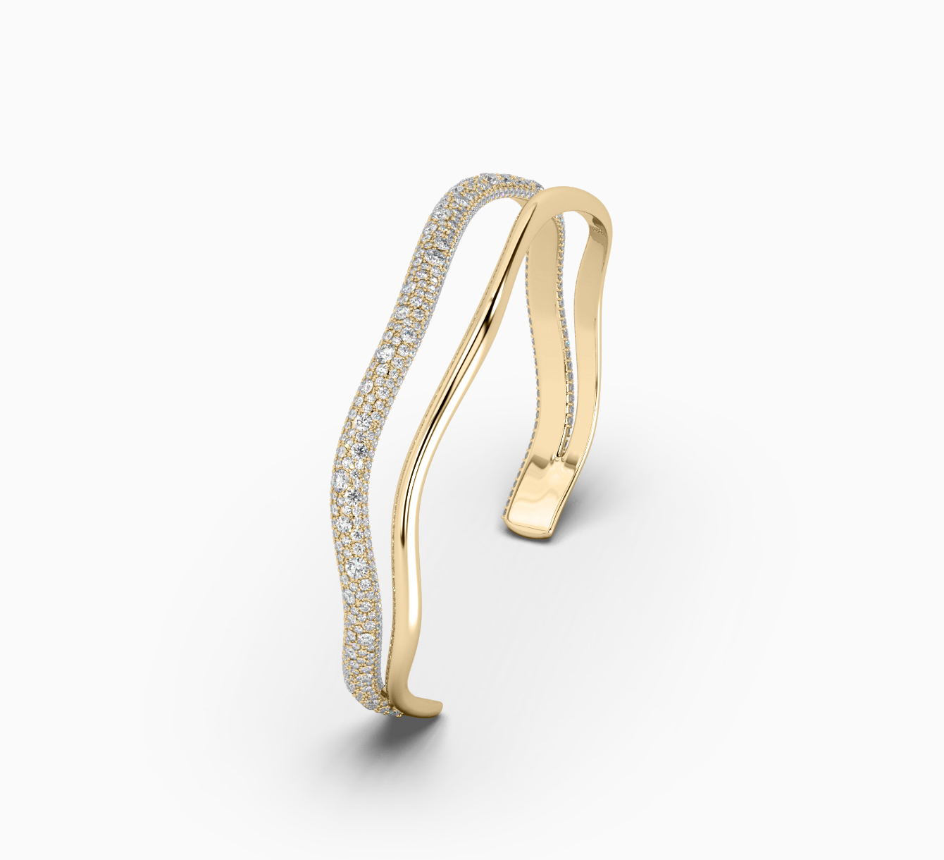 Yellow gold bracelet with diamonds sun 2193Y
